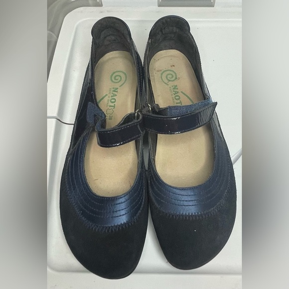Naot Shoes Naot Navy Blue Leather Mary Jane Shoes Size 38 Poshmark